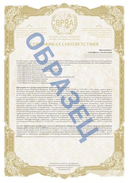 Образец Приложение к СТО 01.064.00220722.2-2020 Демидово Сертификат СТО 01.064.00220722.2-2020 
